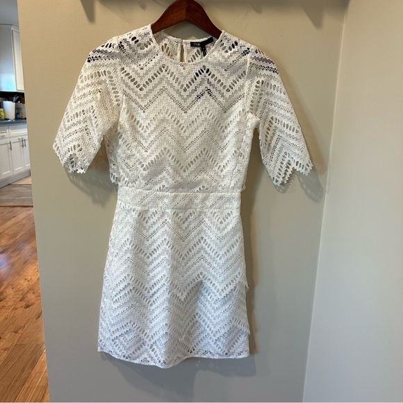 Maje NWT Rosalba Chevron Dentelle Lace Dress - Picture 7 of 13
